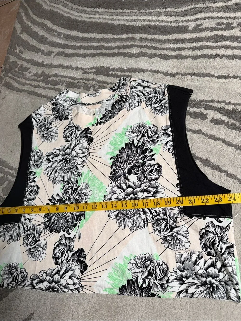 NWOT Free People Oversized Floral Tank